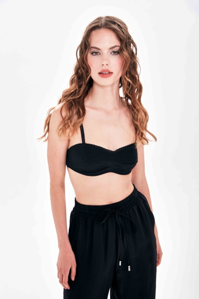 ELASTİK BELLİ GENİŞ PAÇA PANTOLON - 5