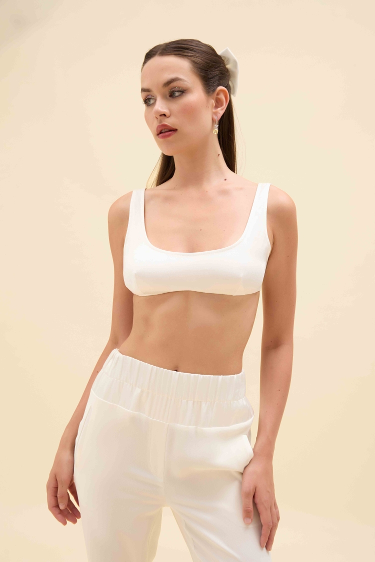 KONTRAST SATEN KEMERLİ RELAX BİLEKTE PANTOLON - 2