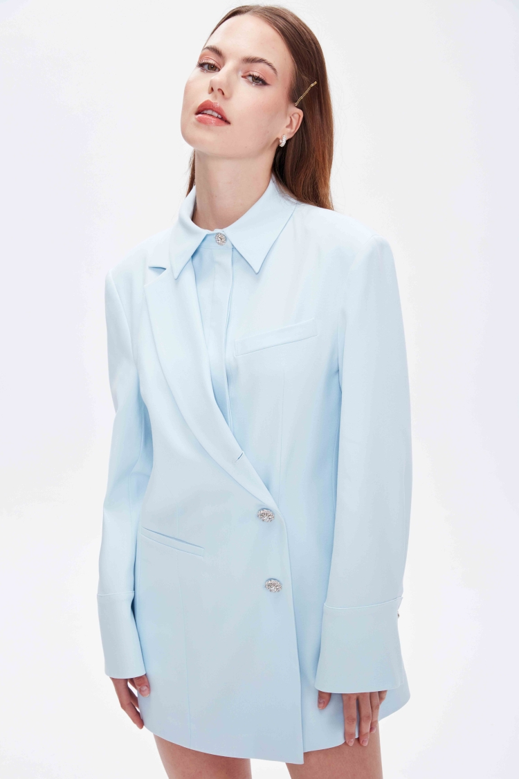 ASYMETRIC TASARIM BLAZER CEKET ELBİSE - 1