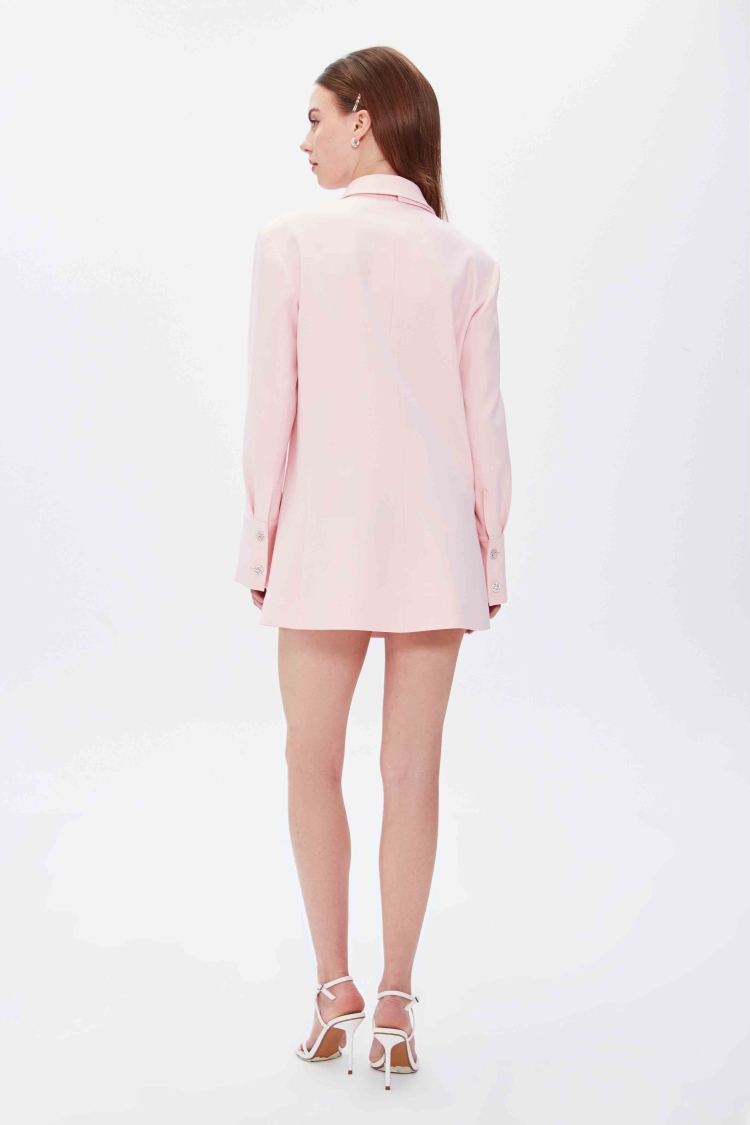 ASYMETRIC TASARIM BLAZER CEKET ELBİSE - 8
